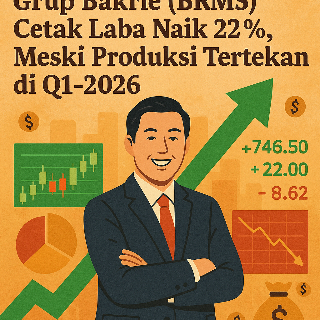 Grup Bakrie (BRMS) Cetak Laba Naik 22%, Meski Produksi Tertekan di Q1-2026
