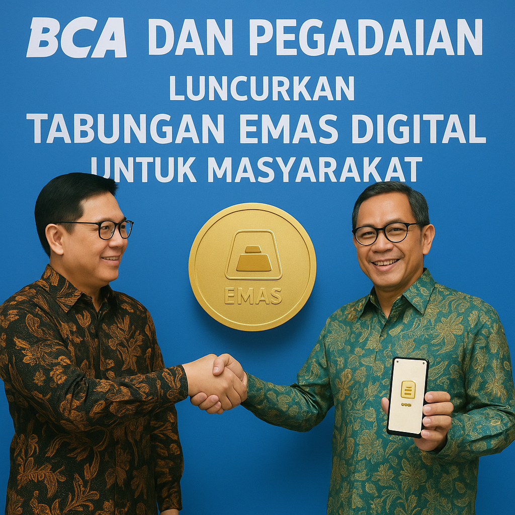 BBCA dan Pegadaian Luncurkan Tabungan Emas Digital untuk Masyarakat