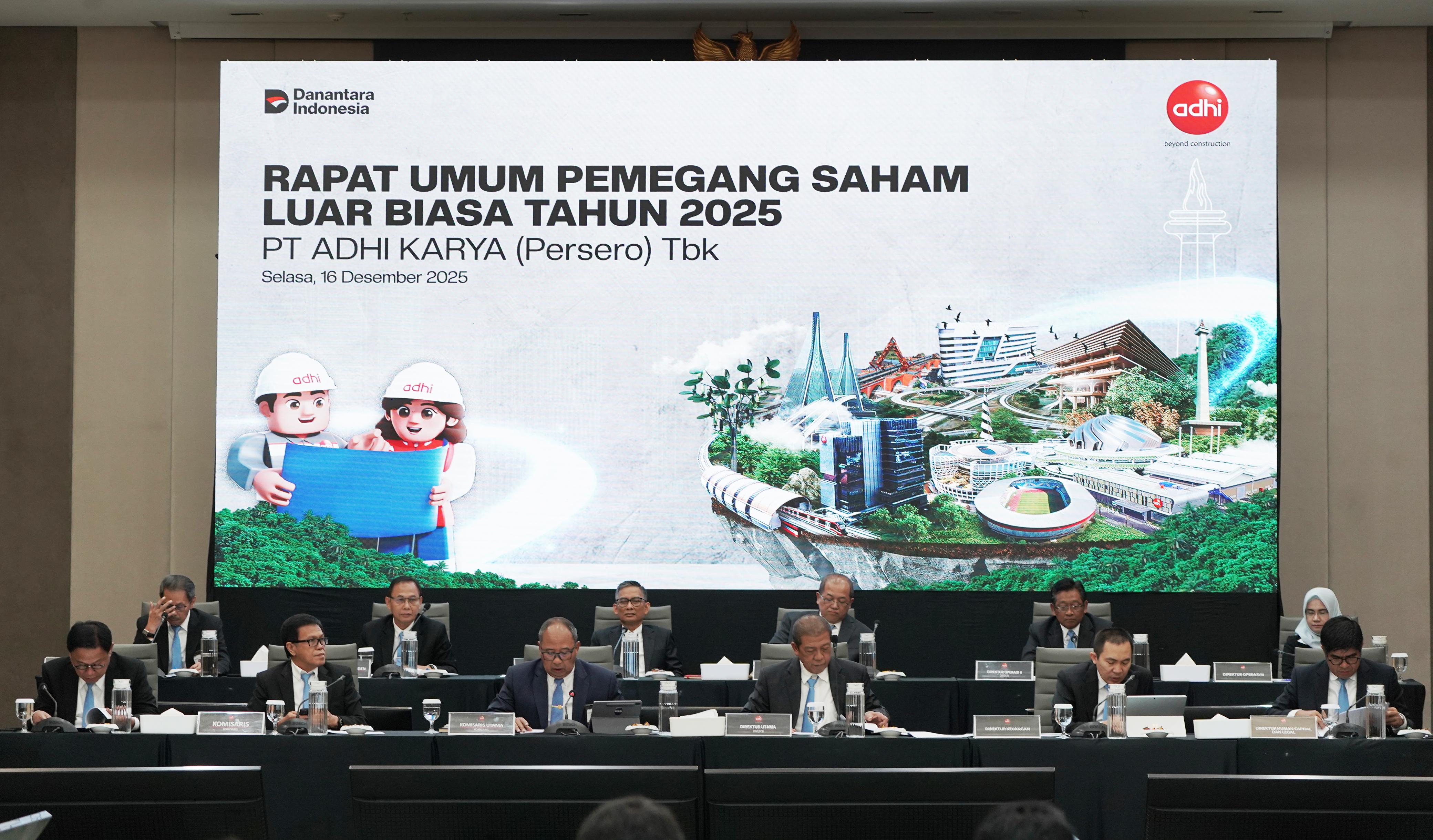 Gelar RUPSLB, Adhi Karya (ADHI) Tunjuk Moeharmein Jadi Direktur Utama