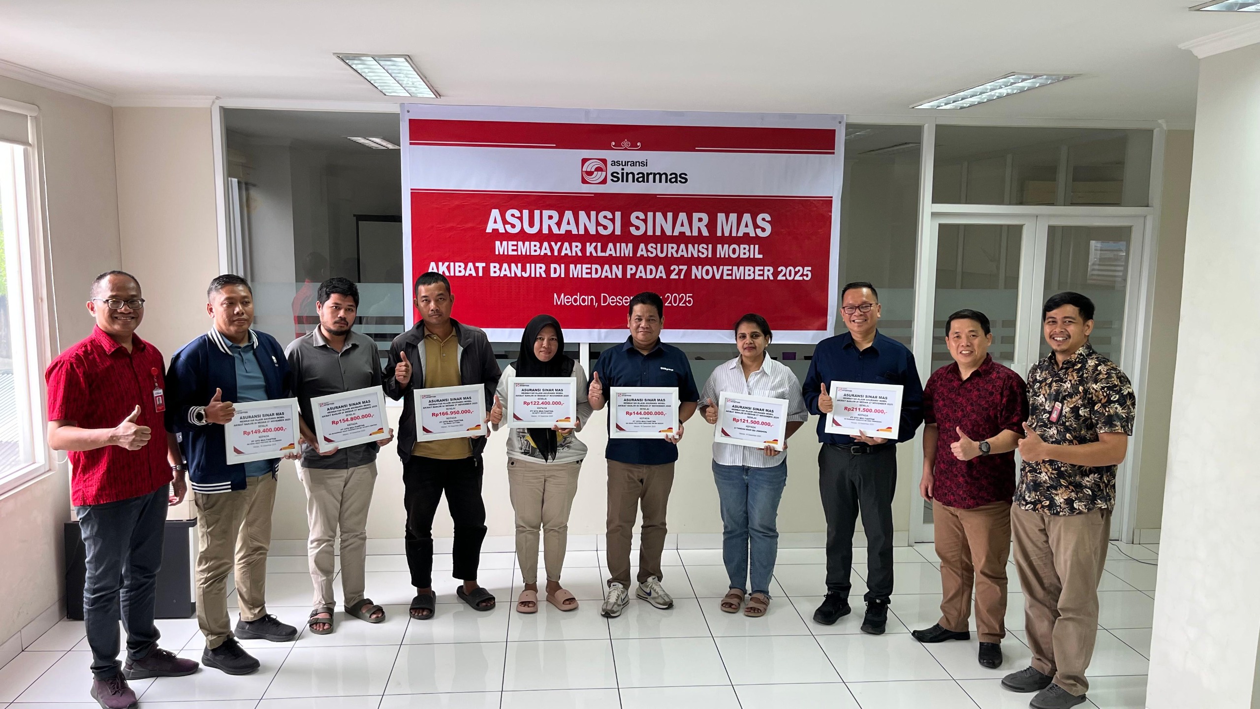 Asuransi Sinar Mas Bayar Klaim Banjir Rp1,07 Miliar dalam 2 Hari