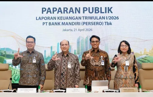 Bank Mandiri (BMRI) Cetak Laba Rp15,4T, Naik 16,6% di Kuartal I 2026