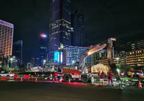 Beton Cepat Kering SIG Berhasil Pangkas Waktu Perbaikan Jalan