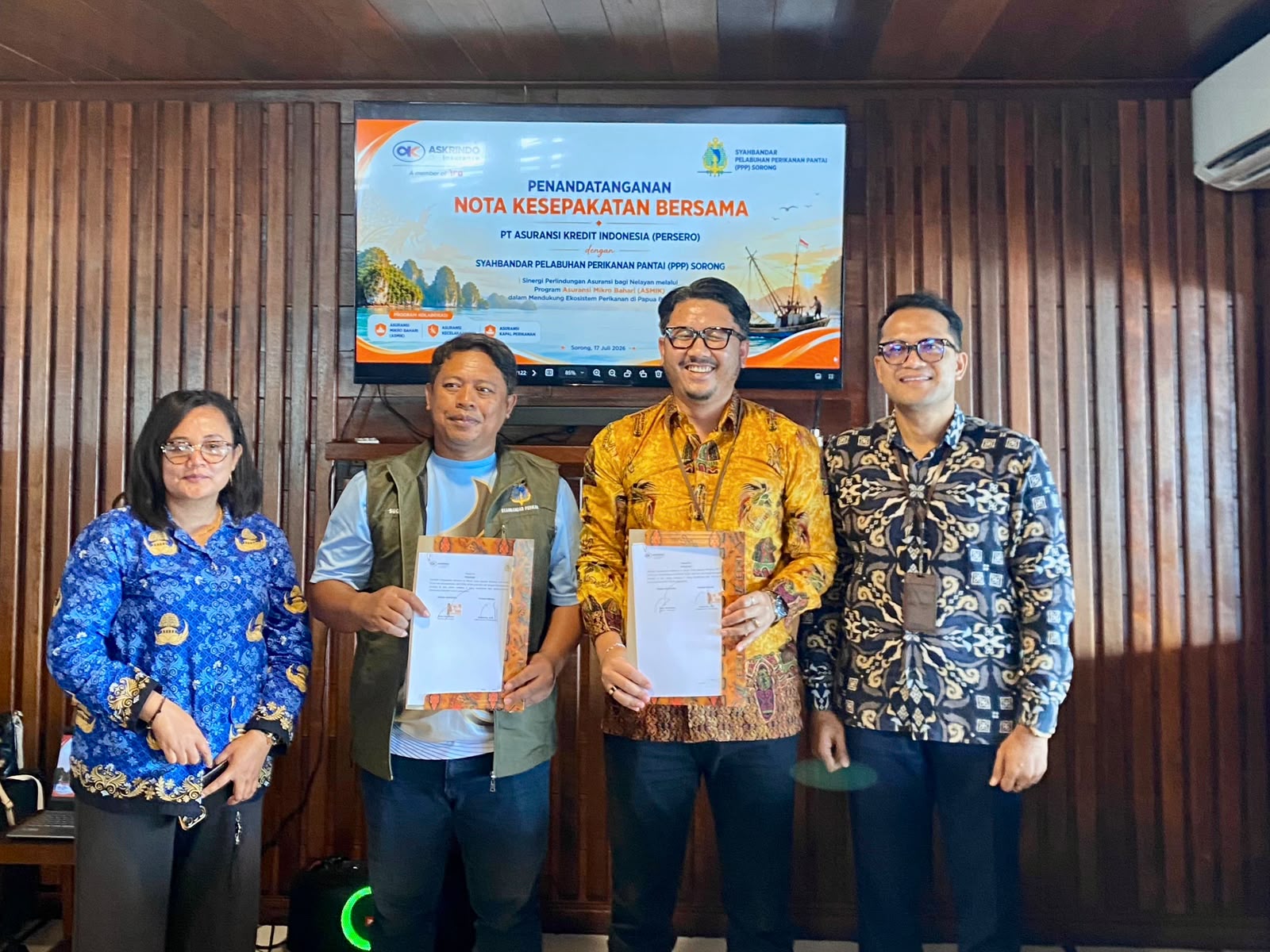 Potensi Perikanan Sorong Menguat, Askrindo Perluas Pelindungan Nelayan