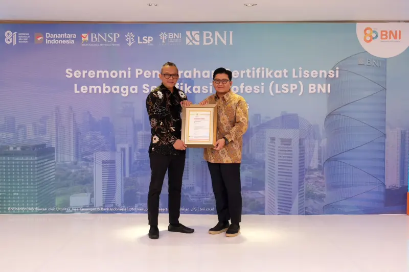 Dorong Profesionalisme Talenta, BNI Resmi Pengoperasikan LSP Berlisensi BNSP